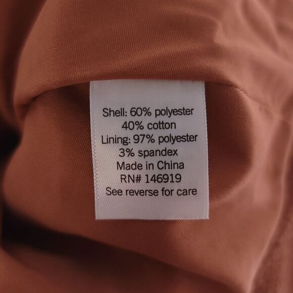 Nine West Texture Knit Moto Solid Rust Full Zip Jacket Womens Size M - Picture 14 of 14